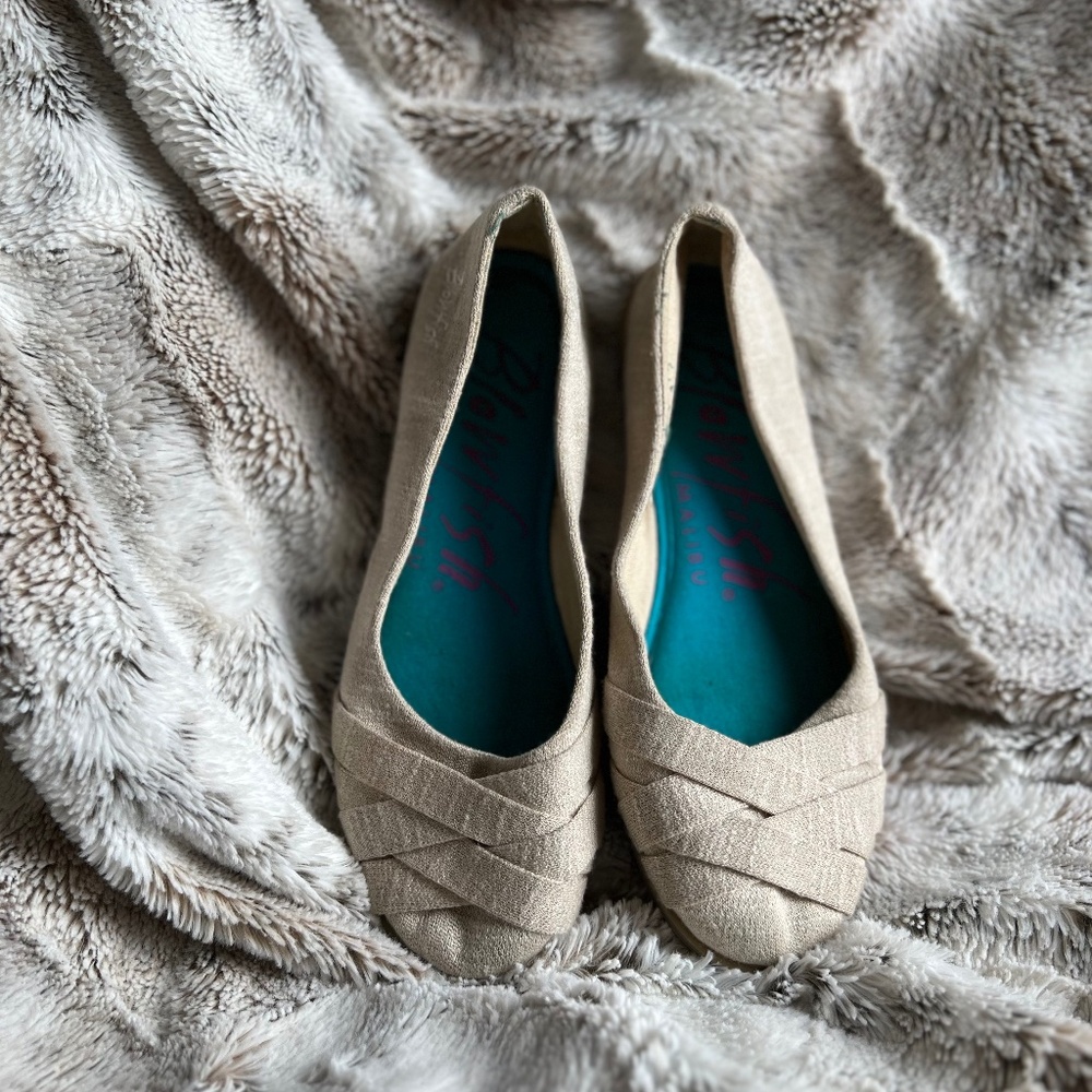 Blowfish Ballerina Flats Cream Color